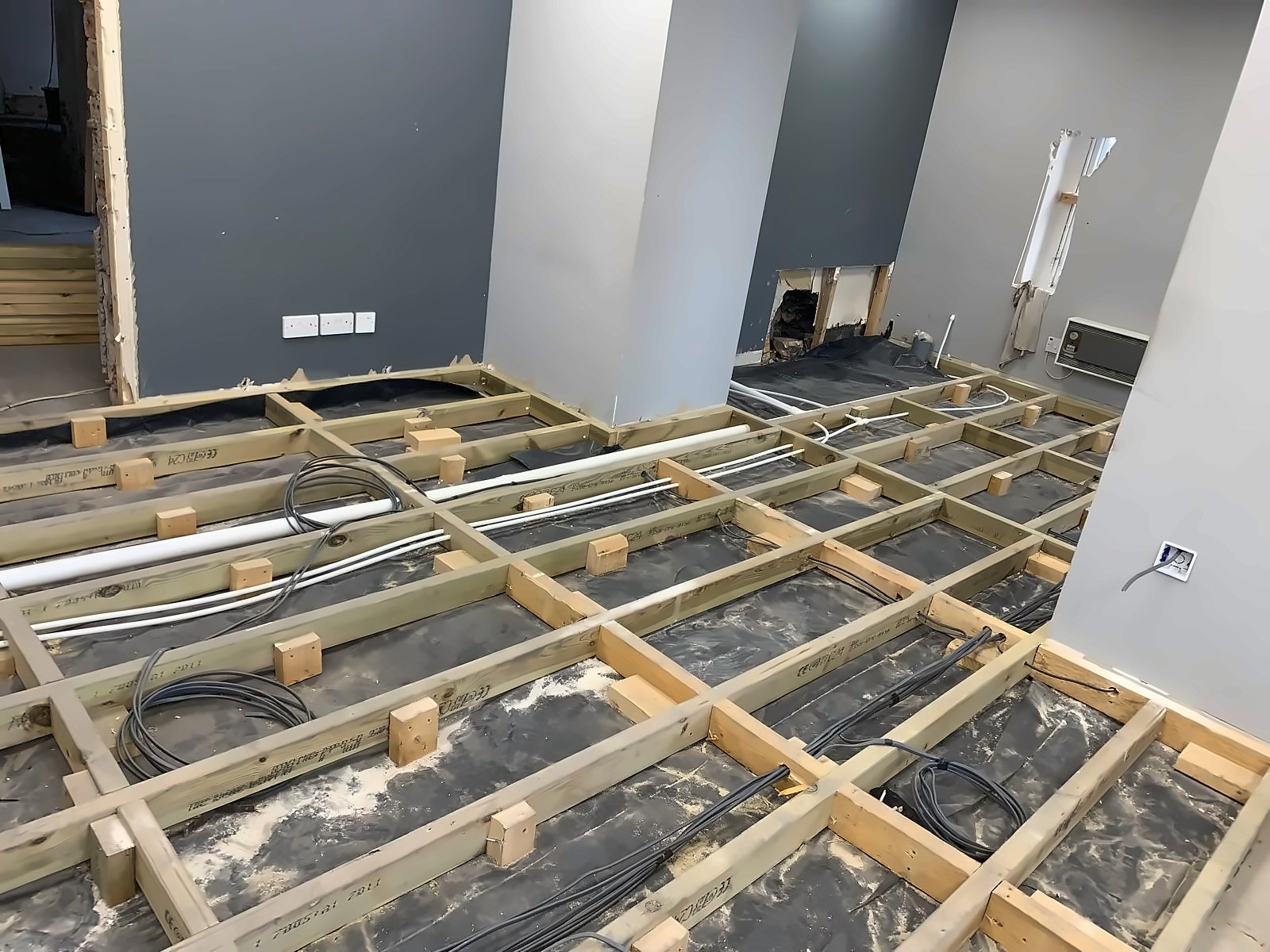 New joisted subfloor