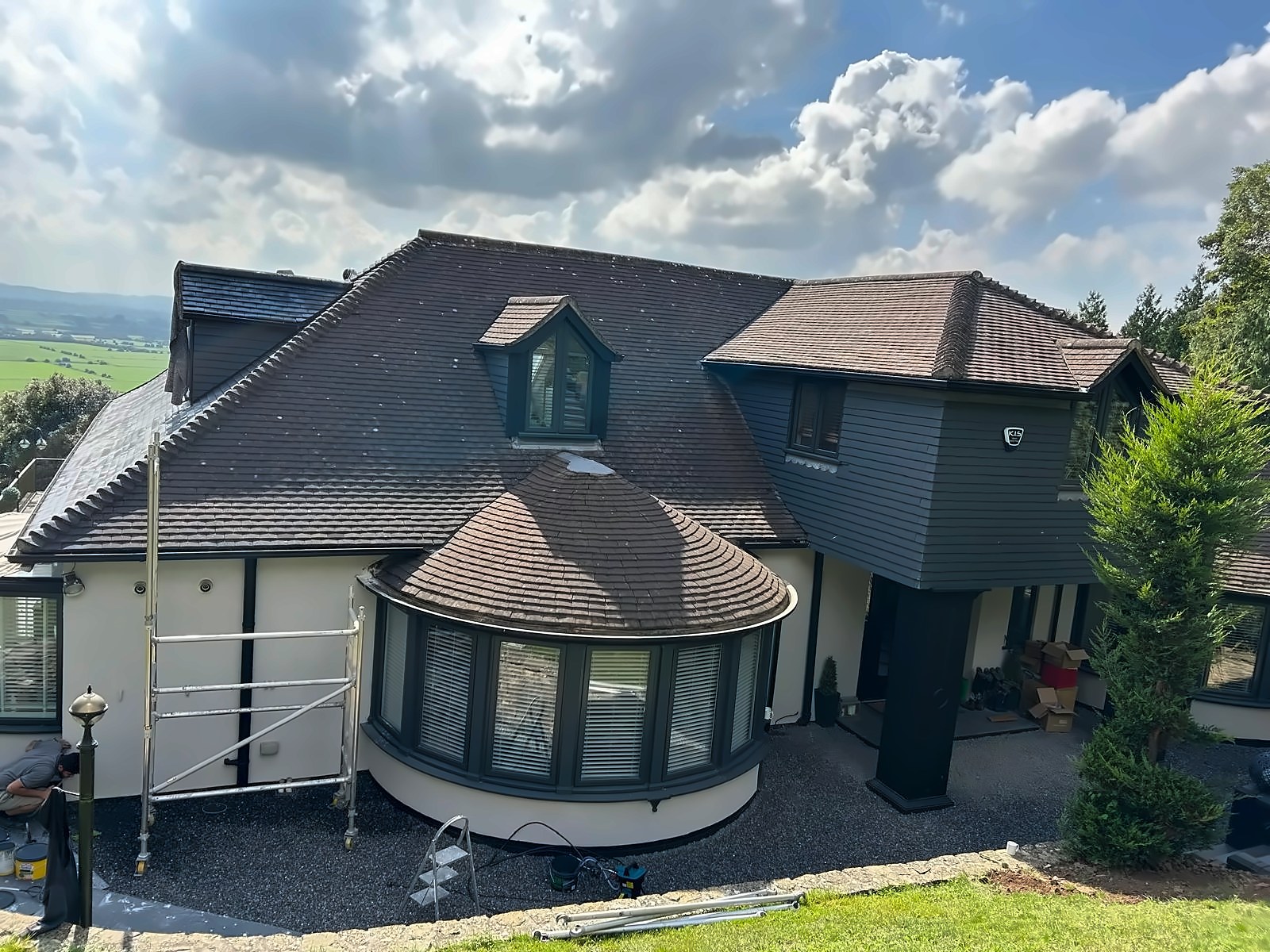 Hillside house – during